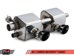 AWE Tuning - AWE Tuning Porsche 911 (991.2) Carrera / S SwitchPath Exhaust for PSE Cars - Chrome Silver Tips - Demon Performance