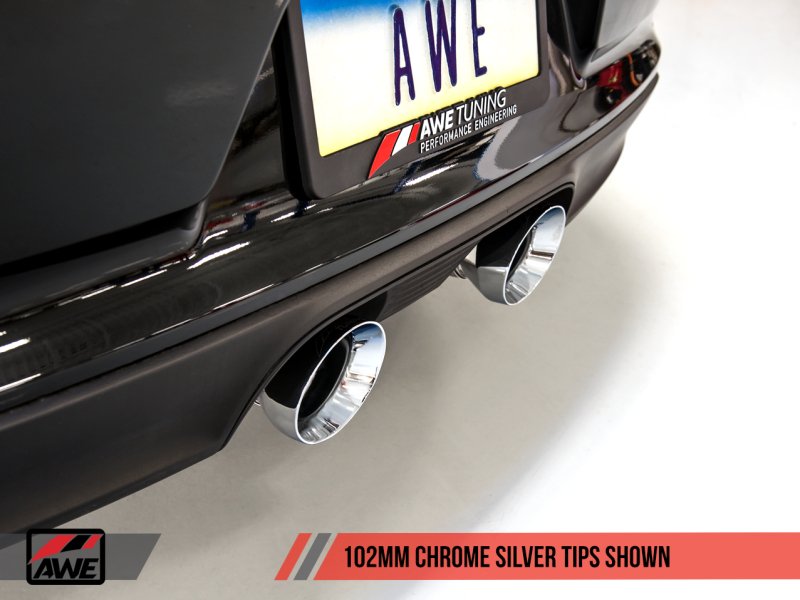 AWE Tuning - AWE Tuning Porsche 911 (991.2) Carrera / S SwitchPath Exhaust for PSE Cars - Chrome Silver Tips - Demon Performance