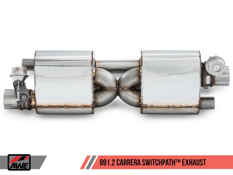 AWE Tuning - AWE Tuning Porsche 911 (991.2) Carrera / S SwitchPath Exhaust for PSE Cars - Chrome Silver Tips - Demon Performance