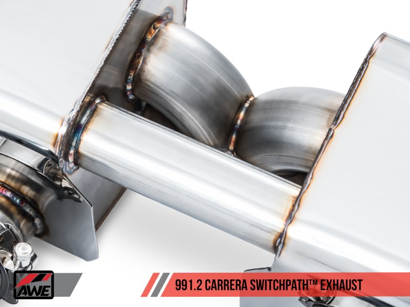 AWE Tuning - AWE Tuning Porsche 911 (991.2) Carrera / S SwitchPath Exhaust for PSE Cars - Diamond Black Tips - Demon Performance