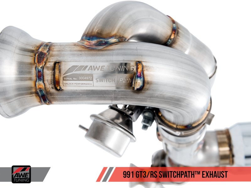 AWE Tuning - AWE Tuning Porsche 991 GT3 / RS SwitchPath Conversion Kit (Requires AWE Tuning Center Muffler) - Demon Performance