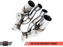 AWE Tuning - AWE Tuning Porsche 991 GT3 / RS SwitchPath Exhaust - Chrome Silver Tips - Demon Performance