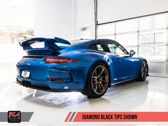 AWE Tuning - AWE Tuning Porsche 991 GT3 / RS SwitchPath Exhaust - Diamond Black Tips - Demon Performance