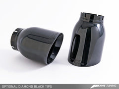 AWE Tuning - AWE Tuning Porsche 991 SwitchPath Exhaust for Non-PSE Cars Diamond Black Tips - Demon Performance