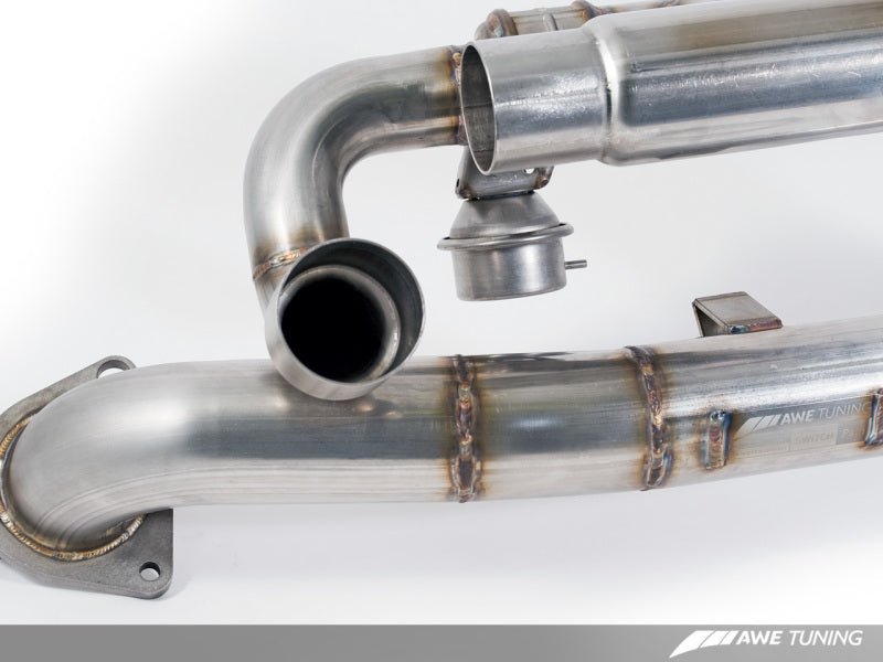 AWE Tuning - AWE Tuning Porsche 991 SwitchPath Exhaust for Non-PSE Cars Diamond Black Tips - Demon Performance