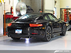 AWE Tuning - AWE Tuning Porsche 991 SwitchPath Exhaust for Non-PSE Cars Diamond Black Tips - Demon Performance