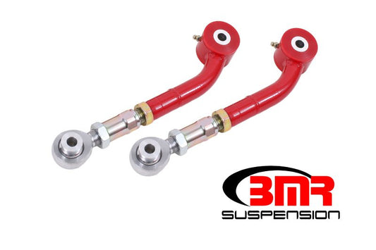 BMR Suspension - BMR 08-17 Challenger Upper Trailing Arms w/ On-Car Adj. Poly/Rod Ends - Red - Demon Performance