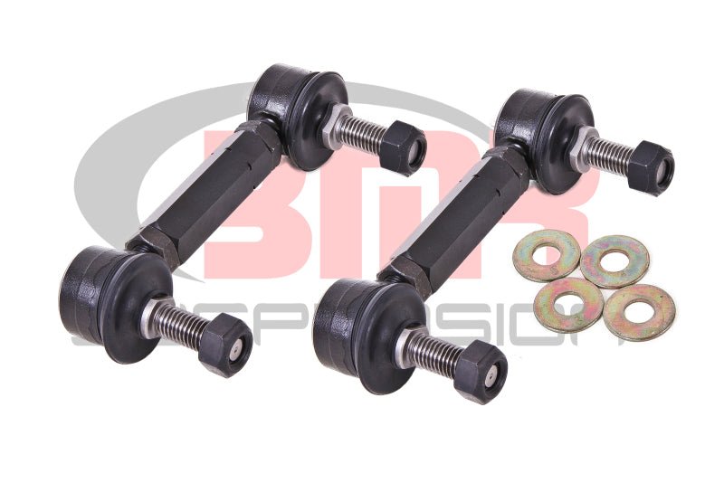 BMR Suspension - BMR 15-17 S550 Mustang Rear Sway Bar End Link Kit - Black - Demon Performance