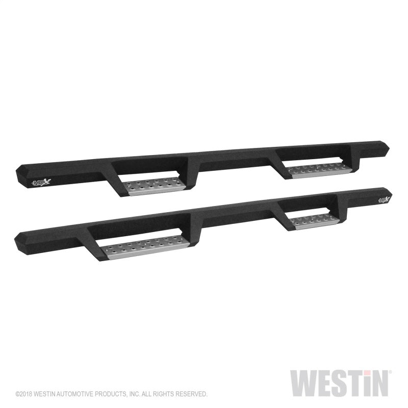 Westin 09-18 RAM 1500 Crew Cab HDX Stainless Drop Nerf Step Bars - Tex. Blk