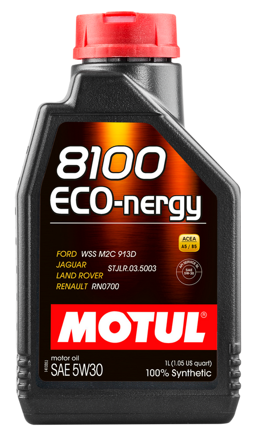 Motul 1L Synthetic Engine Oil 8100 5W30 ECO-NERGY - Ford 913C