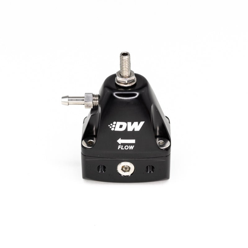 DeatschWerks - DeatschWerks DWR1000iL In-Line Adjustable Fuel Pressure Regulator - Black - Demon Performance