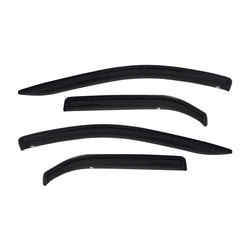 Westin 2009-2018 Dodge/Ram Quad Wade Slim Wind Deflector 4pc - Smoke