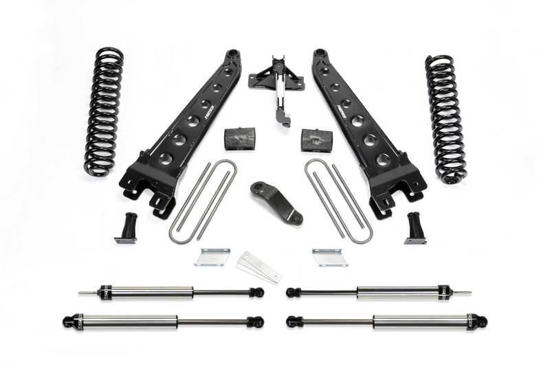 Fabtech - Fabtech 17 Ford F450/F550 4WD Diesel 6in Rad Arm Sys w/Coils & Dl Shks - Demon Performance