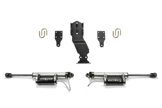 Fabtech - Fabtech 19-20 Ford F450/F550 4WD Dual Steering Stabilizer System w/DL 2.25 Resi Shocks - Demon Performance