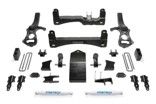 Fabtech - Fabtech 19-20 GM C/K1500 P/U w/Trail Boss/At4 Pkg 4in Basic Sys w/Perf Shks - Demon Performance