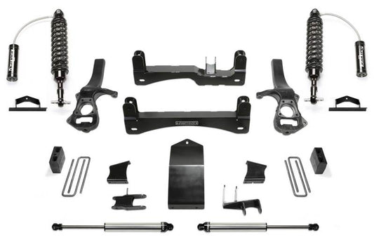 Fabtech - Fabtech 19-20 GM K1500 P/U w/Trail Boss/At4 Pkg Diesel 4in Perf Sys w/Dl 2.5 Resi & 2.25 - Demon Performance