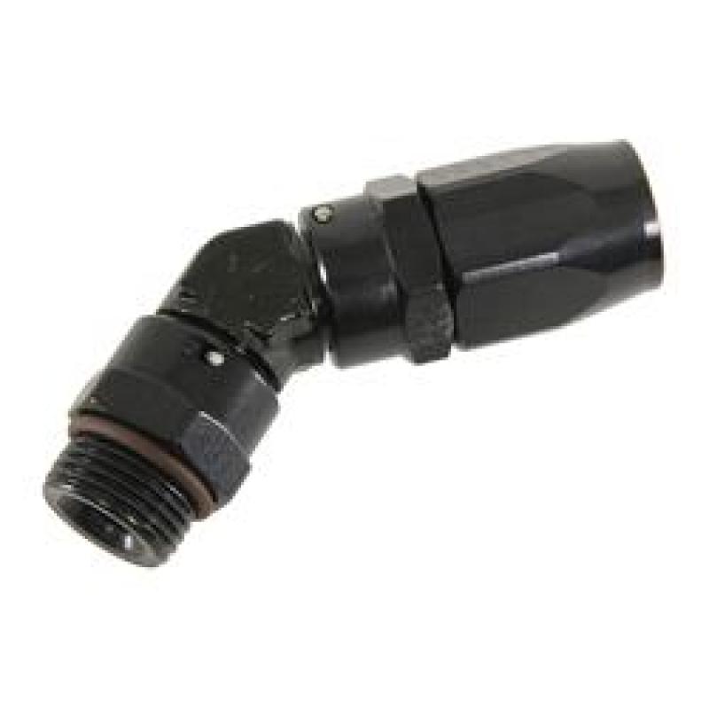 Fragola - Fragola -10AN x 45 Degree x 1 1/16-12 (12) Hose End - Black - Demon Performance