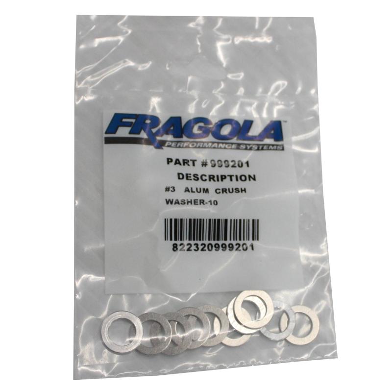 Fragola - Fragola -12AN Alum. Crush Washer -AN-901 10 Pack - Demon Performance