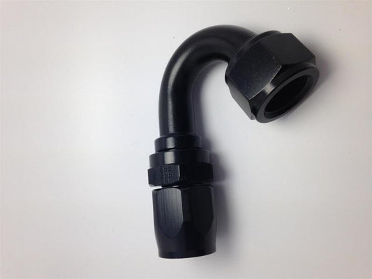 Fragola - Fragola -12AN Fem x -16AN Hose 150 Degree Expanding Hose End - Black - Demon Performance