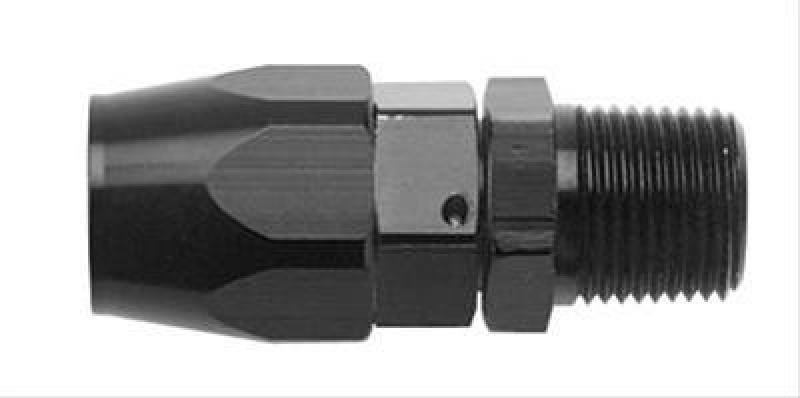 Fragola - Fragola -12AN Straight Hose End x 1/2 NPT - Black - Demon Performance