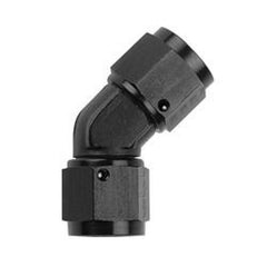 Fragola - Fragola -12AN x 45 Degree Female Coupler - Black - Demon Performance