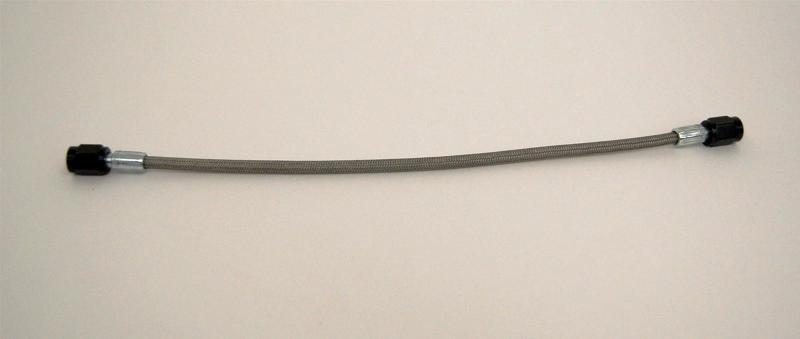 Fragola - Fragola -2AN Brake Line w/ -3AN Black Alum. Nuts 10in - Demon Performance