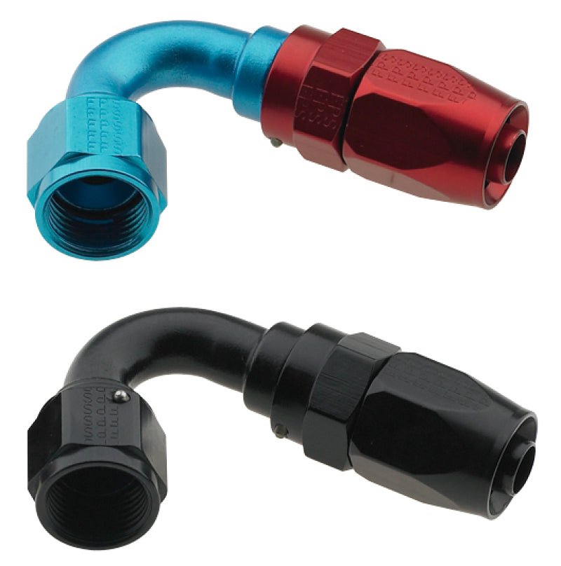 Fragola - Fragola -4AN x 120 Degree Pro-Flow Hose End - Black - Demon Performance