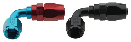 Fragola - Fragola -4AN x 90 Degree Pro-Flow Hose End - Black - Demon Performance