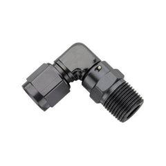 Fragola - Fragola -6AN Female Swivel To 1/4 NPT - 90 Degree - Black - Demon Performance