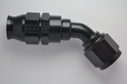 Fragola - Fragola -6AN Real Street x 45 Degree Hose End Black For PTFE Hose - Demon Performance