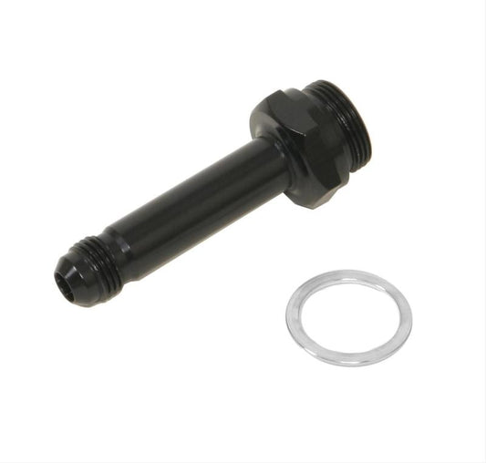 Fragola - Fragola -6AN x 7/8-20 Carb Adapter Long 3in - Black - Demon Performance