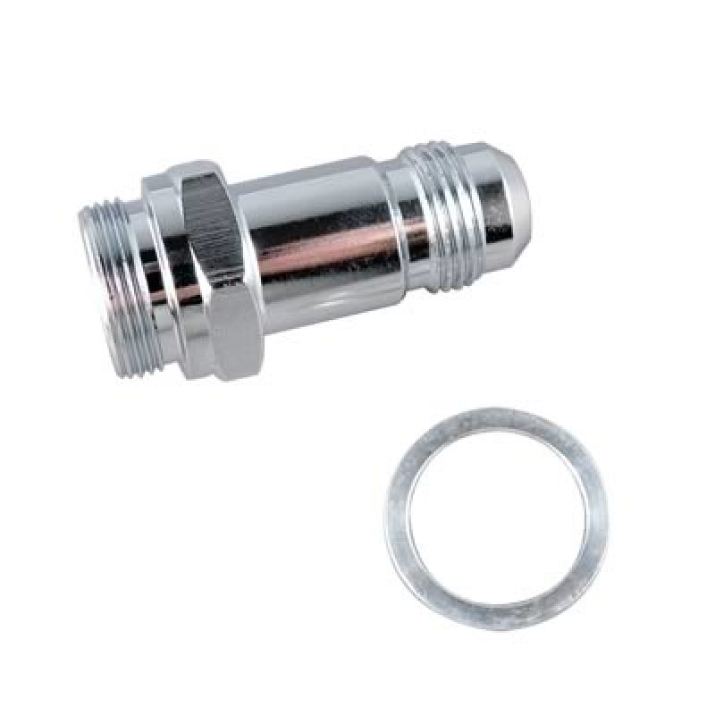 Fragola - Fragola -6AN x 7/8-20 Carb Adapter Long 3in - Chrome - Demon Performance