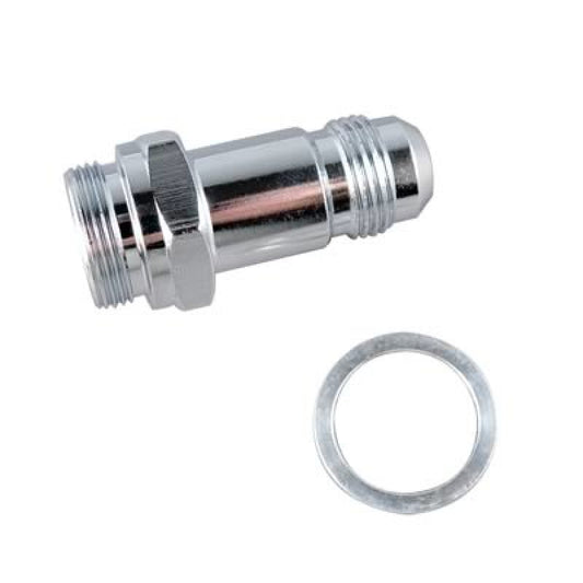 Fragola - Fragola -6AN x 7/8-20 Carb Adapter Long 3in - Chrome - Demon Performance