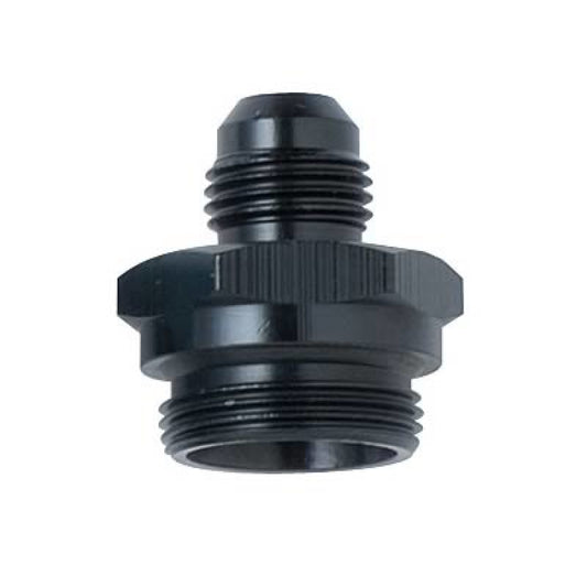 Fragola - Fragola -6AN x 7/8-20 Male Adapter-Dual Feed - Black - Demon Performance