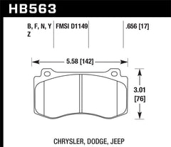 Hawk Performance - Hawk 06-07 Dodge Magnum SRT8 / 06-09 Challenger SRT8 / 05-07/09 Chrysler 300 C SRT8 Performance Cera - Demon Performance