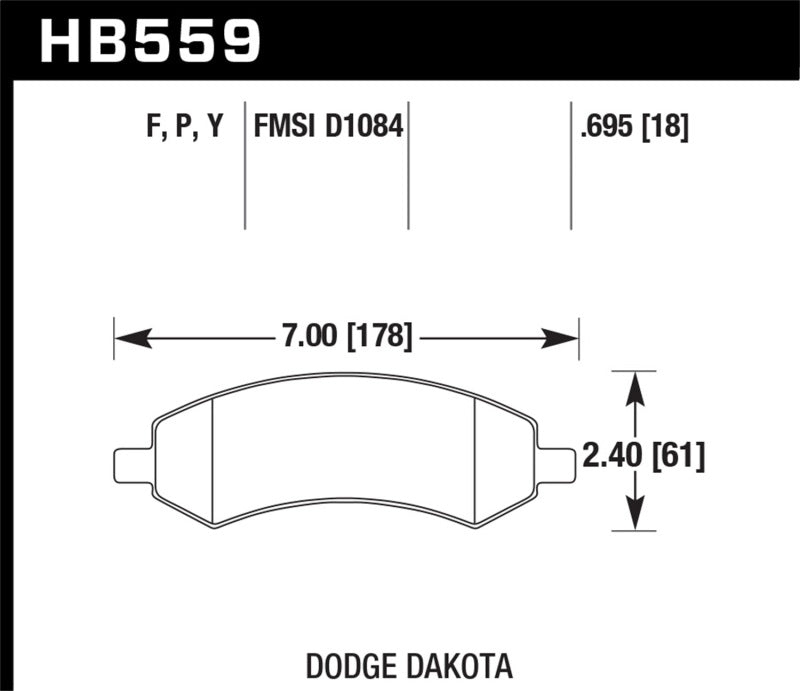 Hawk Performance - Hawk HPS Street Brake Pads - Demon Performance