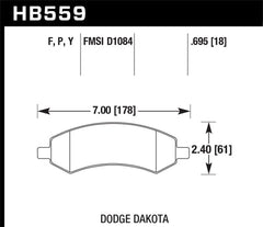 Hawk Performance - Hawk HPS Street Brake Pads - Demon Performance