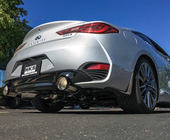 HKS - HKS 2017 Infiniti Q60 (RWD) Dual Hi-Power Titanium Tip Catback Exhaust - Demon Performance