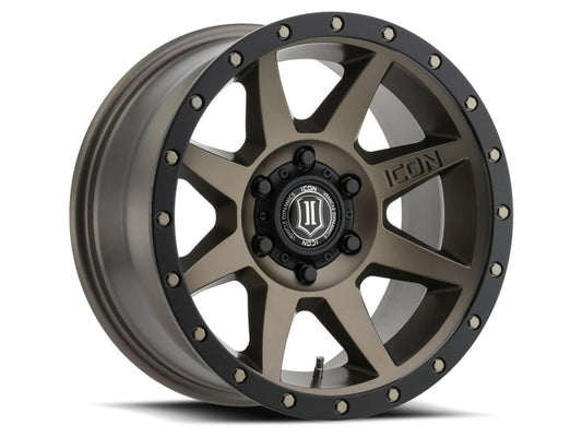 ICON - ICON Rebound 17x8.5 5x5 -6mm Offset 4.5in BS 71.5mm Bore Bronze Wheel - Demon Performance