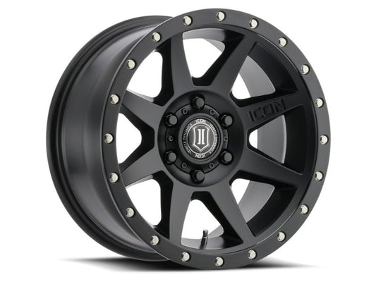 ICON - ICON Rebound 17x8.5 5x5 -6mm Offset 4.5in BS 71.5mm Bore Satin Black Wheel - Demon Performance