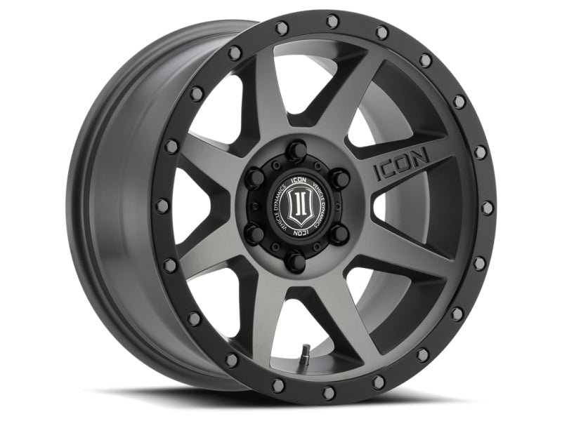 ICON - ICON Rebound 17x8.5 5x5 -6mm Offset 4.5in BS 71.5mm Bore Titanium Wheel - Demon Performance