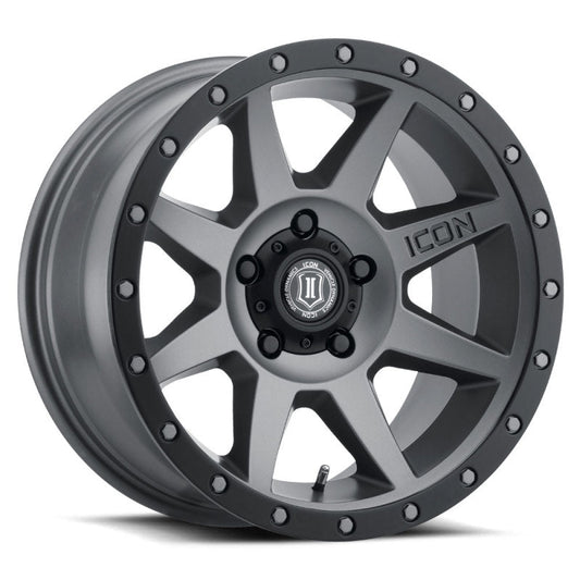 ICON - ICON Rebound 17x8.5 5x5.5 0mm Offset 4.75in BS 77.9mm Bore Titanium Wheel - Demon Performance