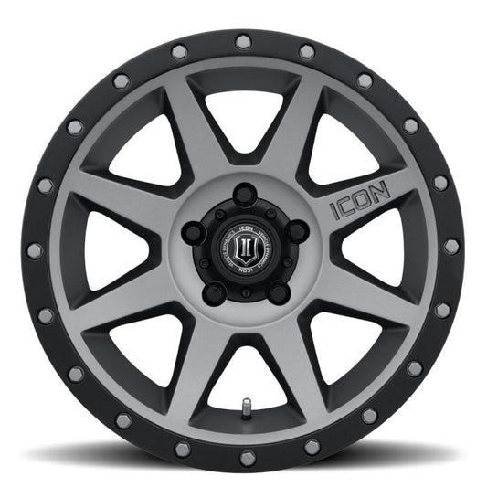 ICON - ICON Rebound 17x8.5 5x5.5 0mm Offset 4.75in BS 77.9mm Bore Titanium Wheel - Demon Performance