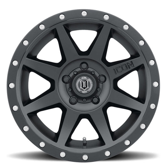 ICON - ICON Rebound 17x8.5 5x5.5 0mm Offset 4.75in BS Satin Black Wheel - Demon Performance