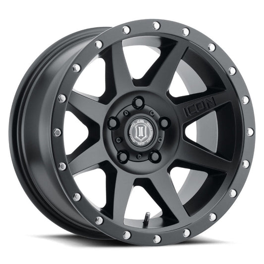 ICON - ICON Rebound 17x8.5 5x5.5 0mm Offset 4.75in BS Satin Black Wheel - Demon Performance