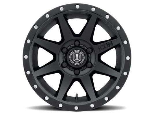 ICON - ICON Rebound 18x9 5x5 -12mm Offset 4.5in BS 71.5mm Bore Satin Black Wheel - Demon Performance