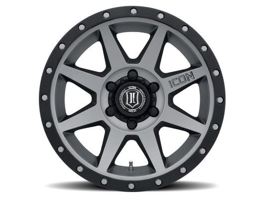 ICON - ICON Rebound 18x9 5x5 -12mm Offset 4.5in BS 71.5mm Bore Titanium Wheel - Demon Performance