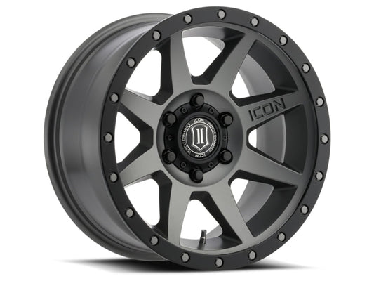 ICON - ICON Rebound 18x9 5x5 -12mm Offset 4.5in BS 71.5mm Bore Titanium Wheel - Demon Performance