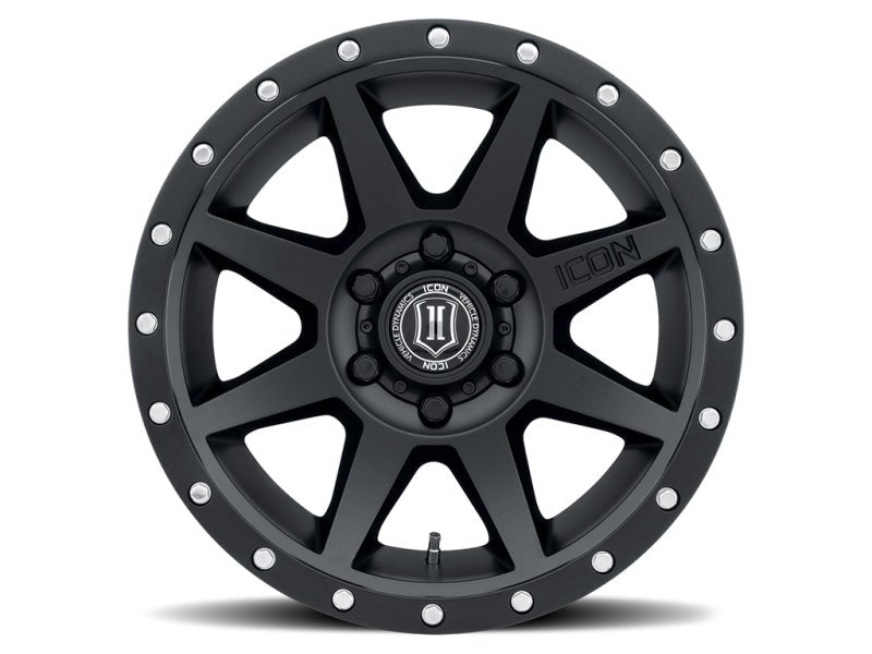 ICON - ICON Rebound 18x9 6x5.5 0mm Offset 5in BS 106.1mm Bore Satin Black Wheel - Demon Performance