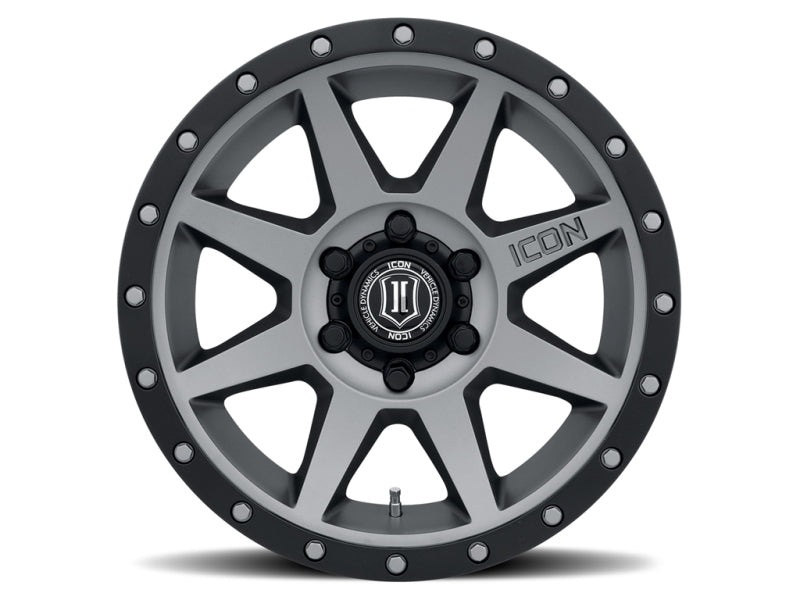 ICON - ICON Rebound 18x9 6x5.5 0mm Offset 5in BS 106.1mm Bore Titanium Wheel - Demon Performance